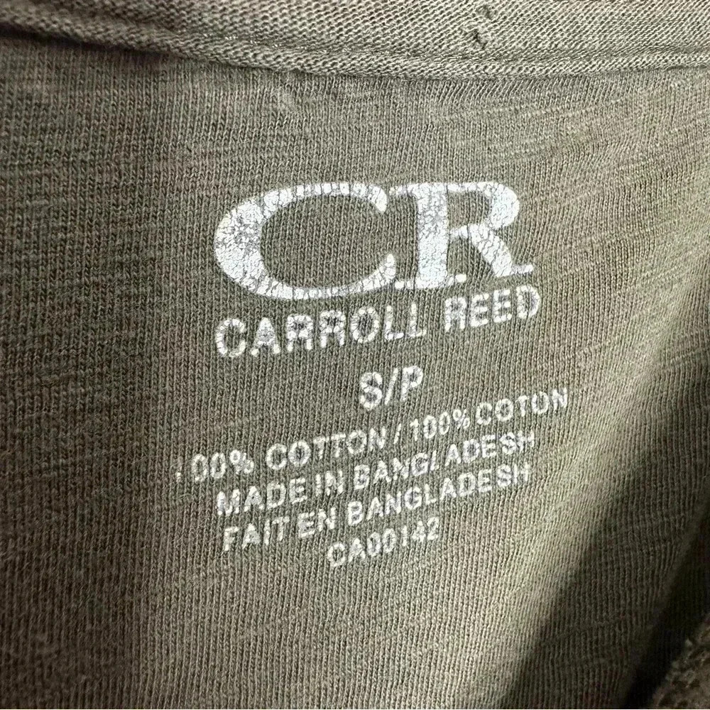 Carroll Reed Shirt 3/4 Length Sleeves Green Size Small - Picture 6 of 16
